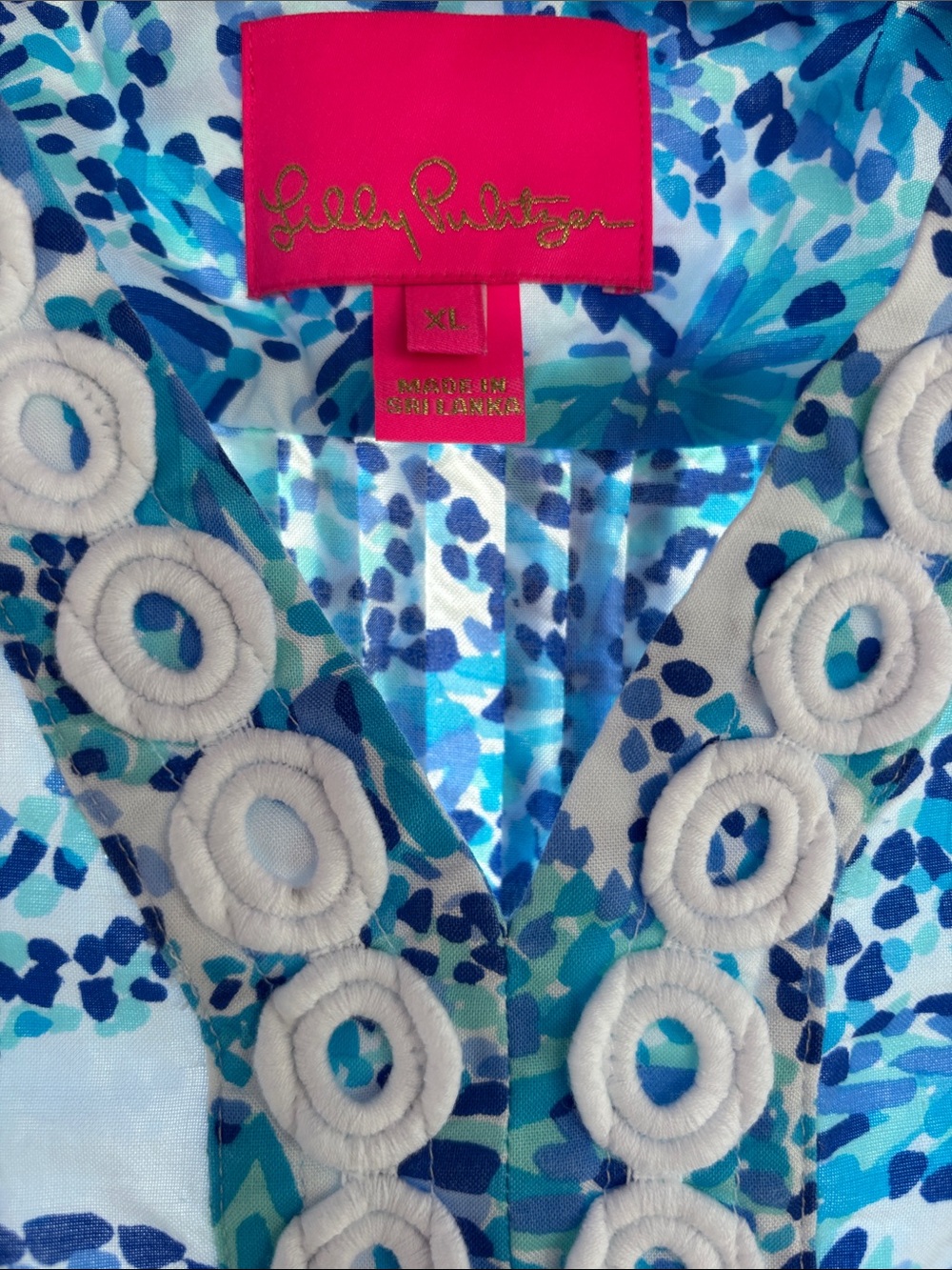 Lilly Pulitzer Shell Me You Love Me Joan Tunic Turquoise Oasis Sleeveless Dress - Picture 5 of 5